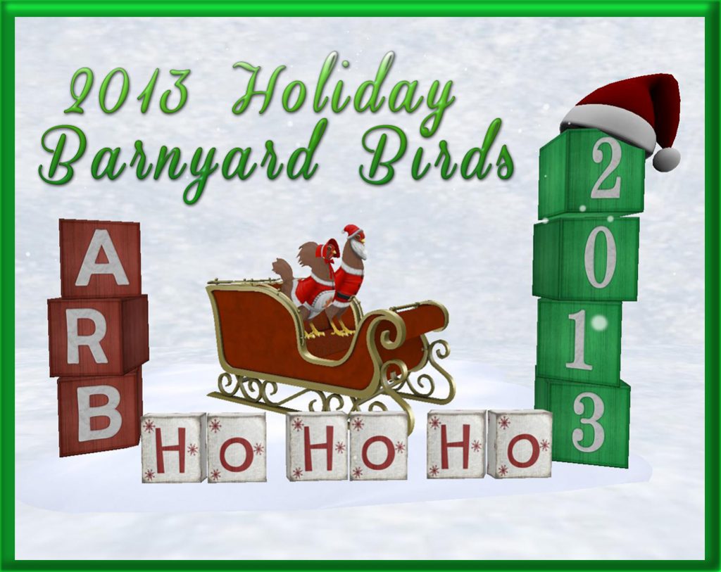 2013 Holiday Barnyard Birds