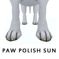 paw polish sun