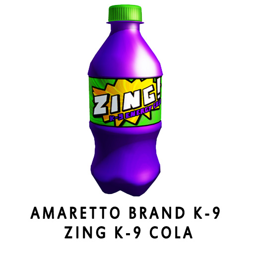 Amaretto_Brand_K-9_Zing_K-9_Cola