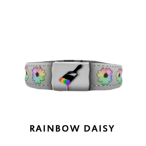 Rainbow Daisy Collar