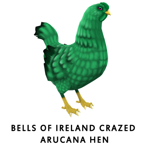 Bells of Ireland Crazed ArucanaHen