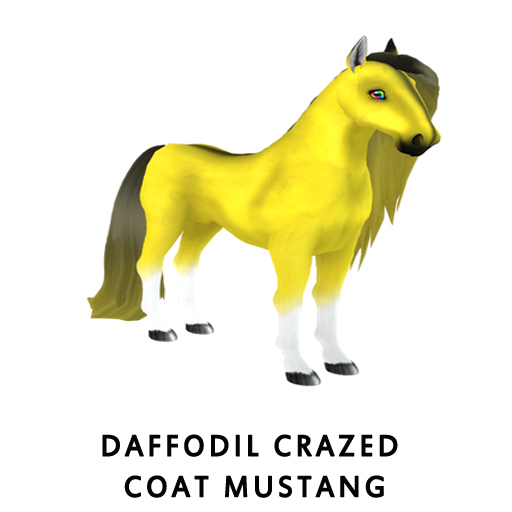 DaffodilCrazed Coat Mustang