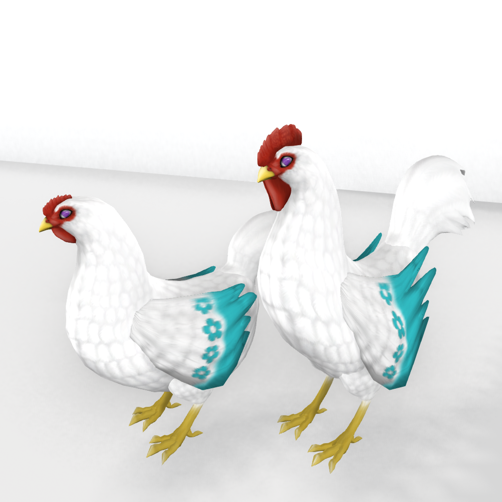 Teal Mother's Day CE Hidden Wing Tip Trait Hen Example_001